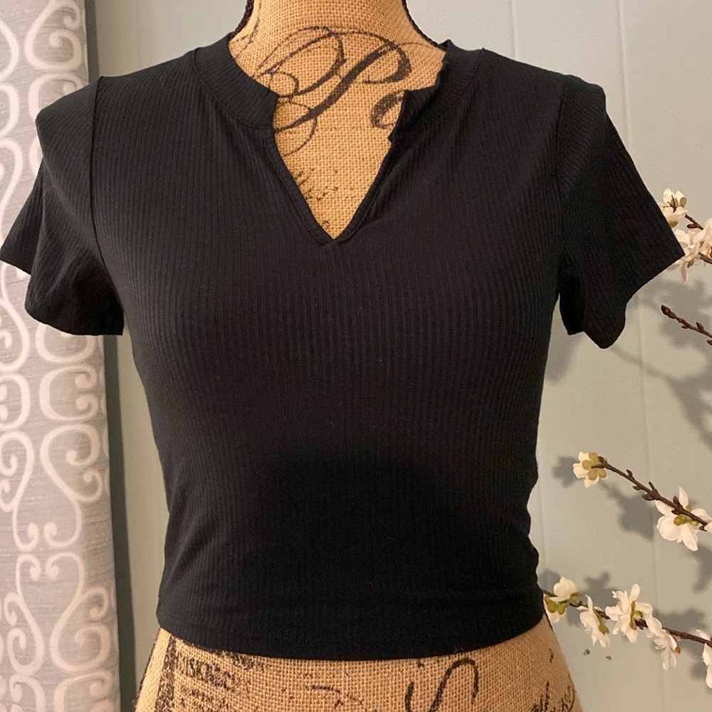NWT Pacsun PAC Cares Ribbed 90's Crop Top